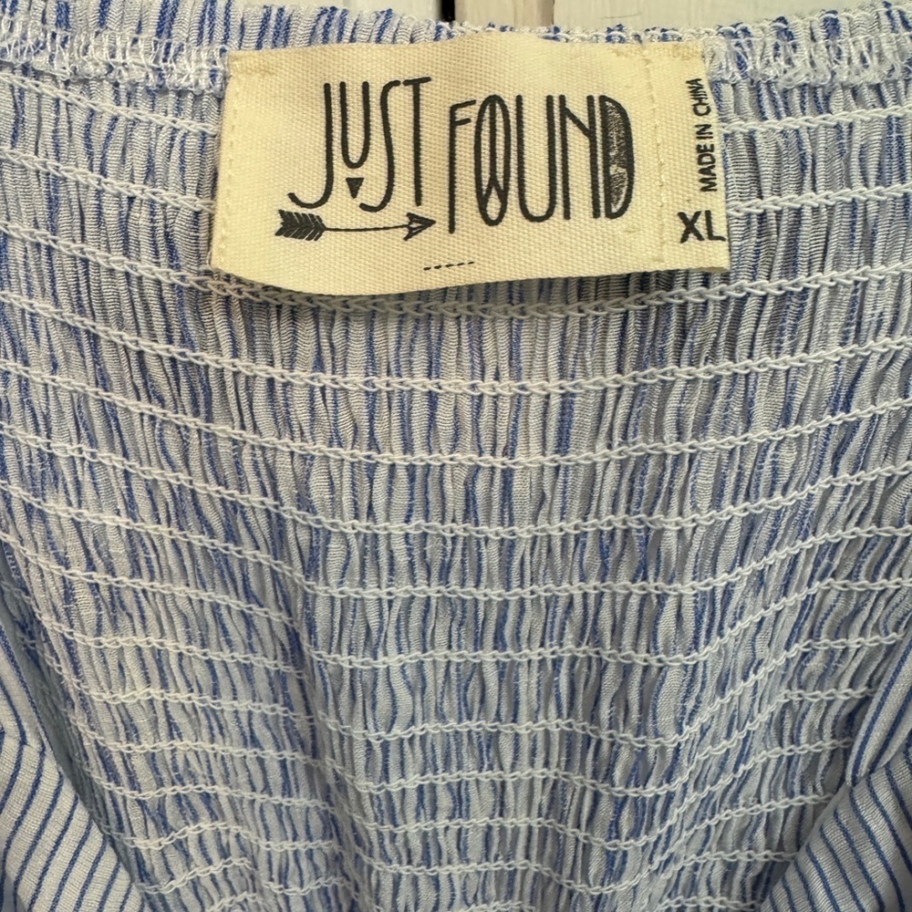 Coastal Blue Maxi Sundress with Button Detail by Just Found Size XL. Very pretty - Picture 2 of 8